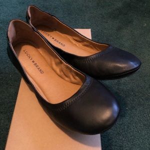 Lucky Brand Black Ballet Flat Echo 2 Brand New size 7